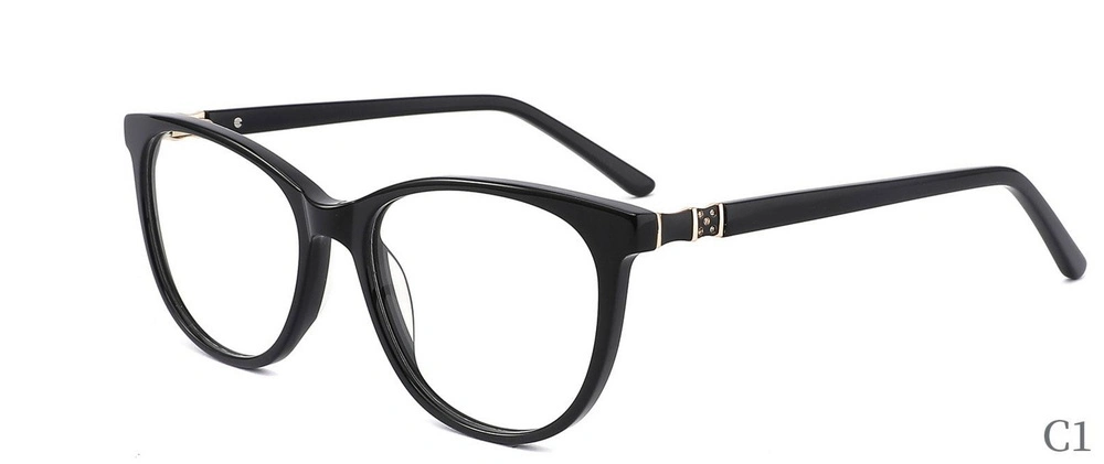 Women Gradient Color Eyeglasses Fashion Acetate Frame Optical Frame Eyeglasses (XC82113)