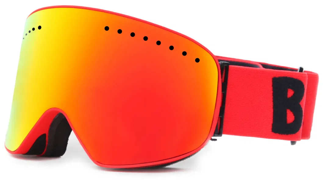 BSCI CE Certificated Snow Goggles Ski Glasses OEM Logo Dual Lens Anti-Fog
