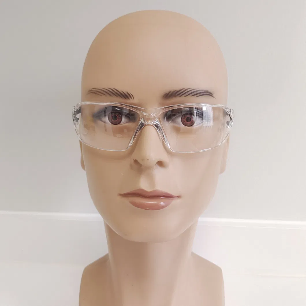 Clear PC Safety Glasses with Anti Scratch Polycarbonate Goggle