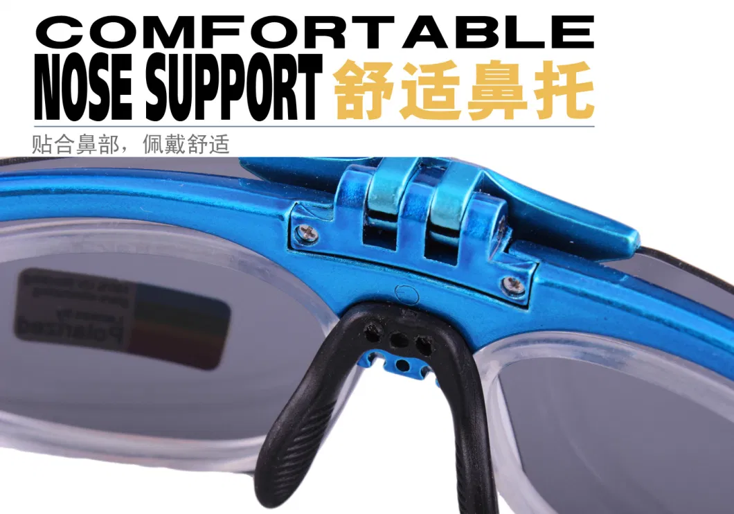 Half Frame Light Weight Flip up Glasses Sport Running Sunglasses