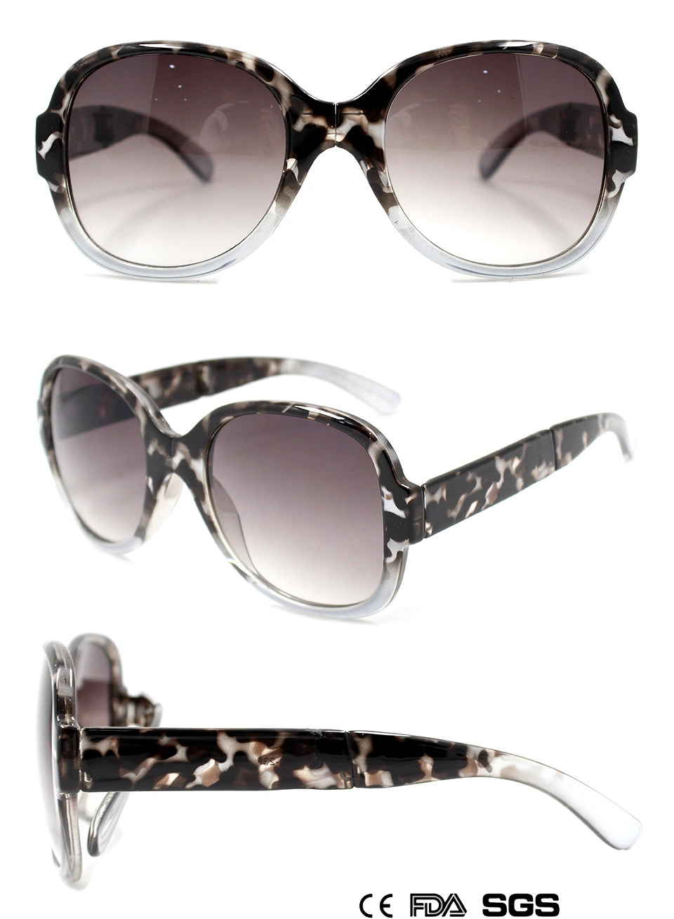 Fashionable Monochrome Sunglasses for Ladies (M11329)