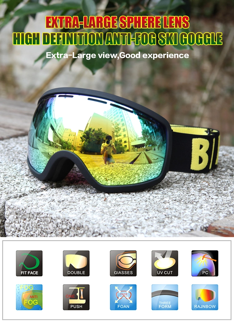 Big Frame Ski Goggles Full UV Protection Snow Sports Glasses