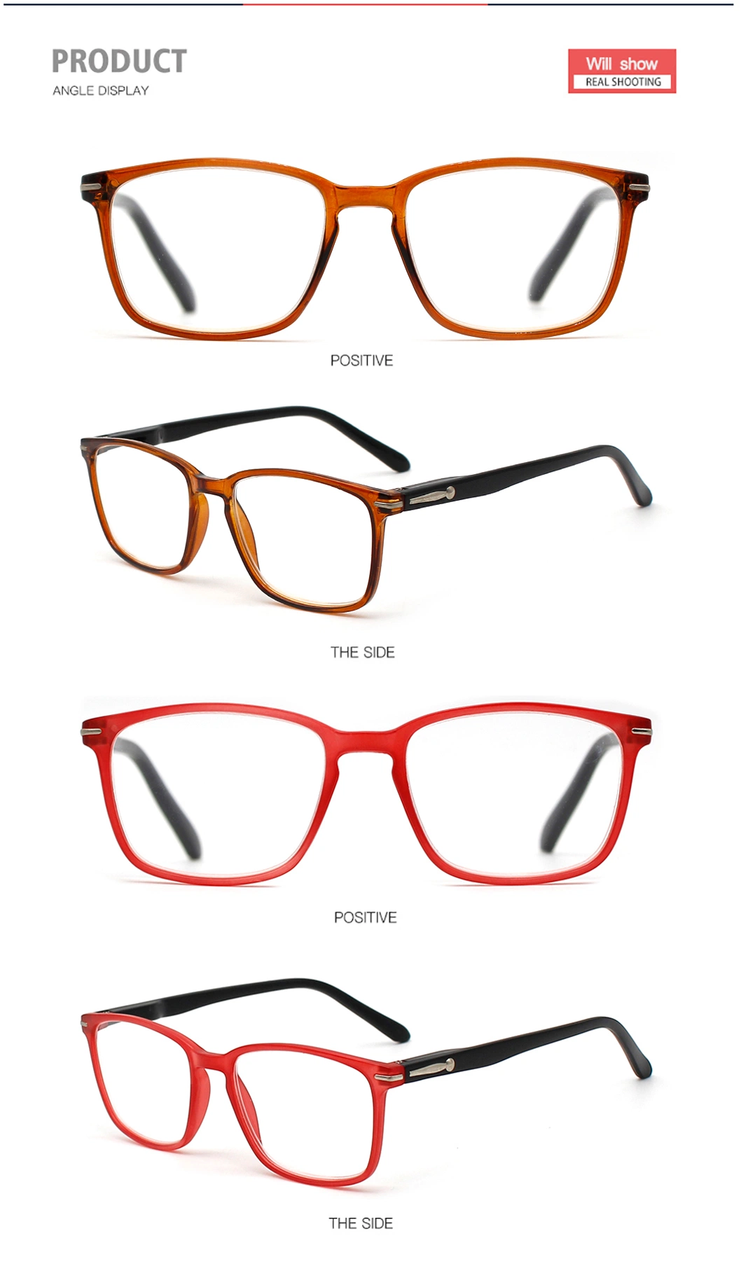 Handmade Casting Quality Square Frame Designer Eyewear Stylish Friendly Material Reading Glasses