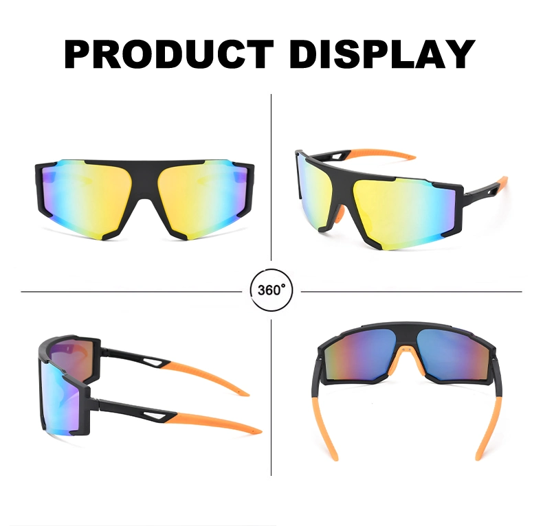 Wholesale Protective Sports Sunglasses UV400 Mirror Lens Cycling Glasses Fashion Driving Fishing Sun Glasses