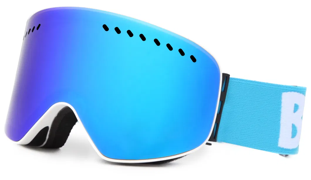 BSCI CE Certificated Snow Goggles Ski Glasses OEM Logo Dual Lens Anti-Fog