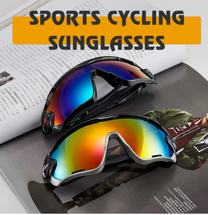 New UV400 PC Frame Mirrored Lenses Protection Cycling Sports Sunglasses for Unisex