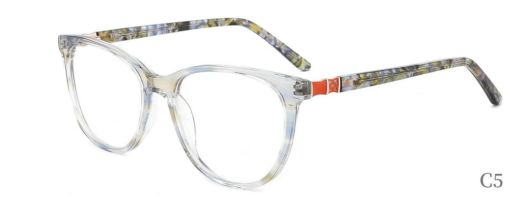 Women Gradient Color Eyeglasses Fashion Acetate Frame Optical Frame Eyeglasses (XC82113)