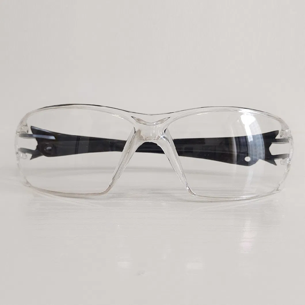 Clear PC Safety Glasses with Anti Scratch Polycarbonate Goggle