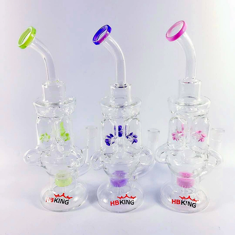 High Quality Recycler Tobacco Tall Color Bowl Glass Craft Ashtray Glass Smoking Pipes Heady Beaker Bubbler Handcrafted Glass Unique Oil Rigs Glass Water Pipe