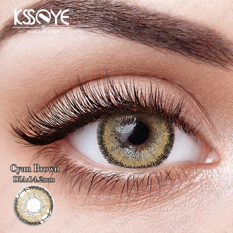 Natural Brown Colored Contacts Eye Lenses Color Contact Lens for Make-up Contacts Non Prescription