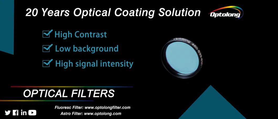 808nm Infrared Pass Filter IR Narrow Band Pass Filter Optical Thin Glass
