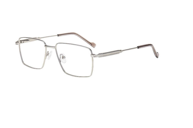 Last Design Rectangle Spectacles Metal Frame Eye Glasses Optic Frame