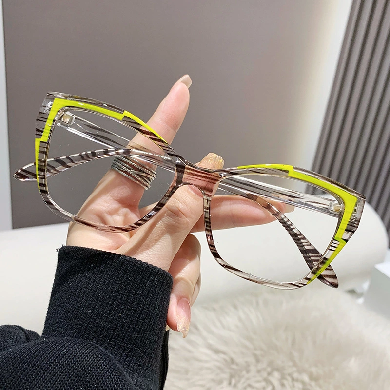 High End Fashion Cat Eye Frame Metal Hinge UV400 Photochromic Glasses