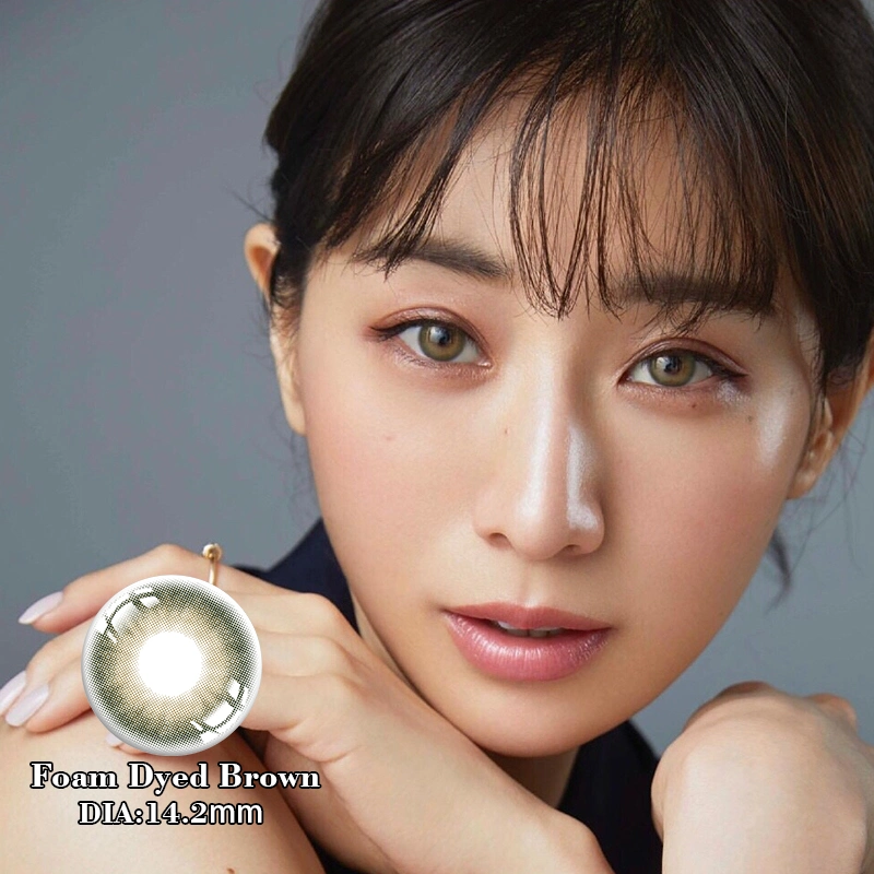 Natural Brown Colored Contacts Eye Lenses Color Contact Lens for Make-up Contacts Non Prescription