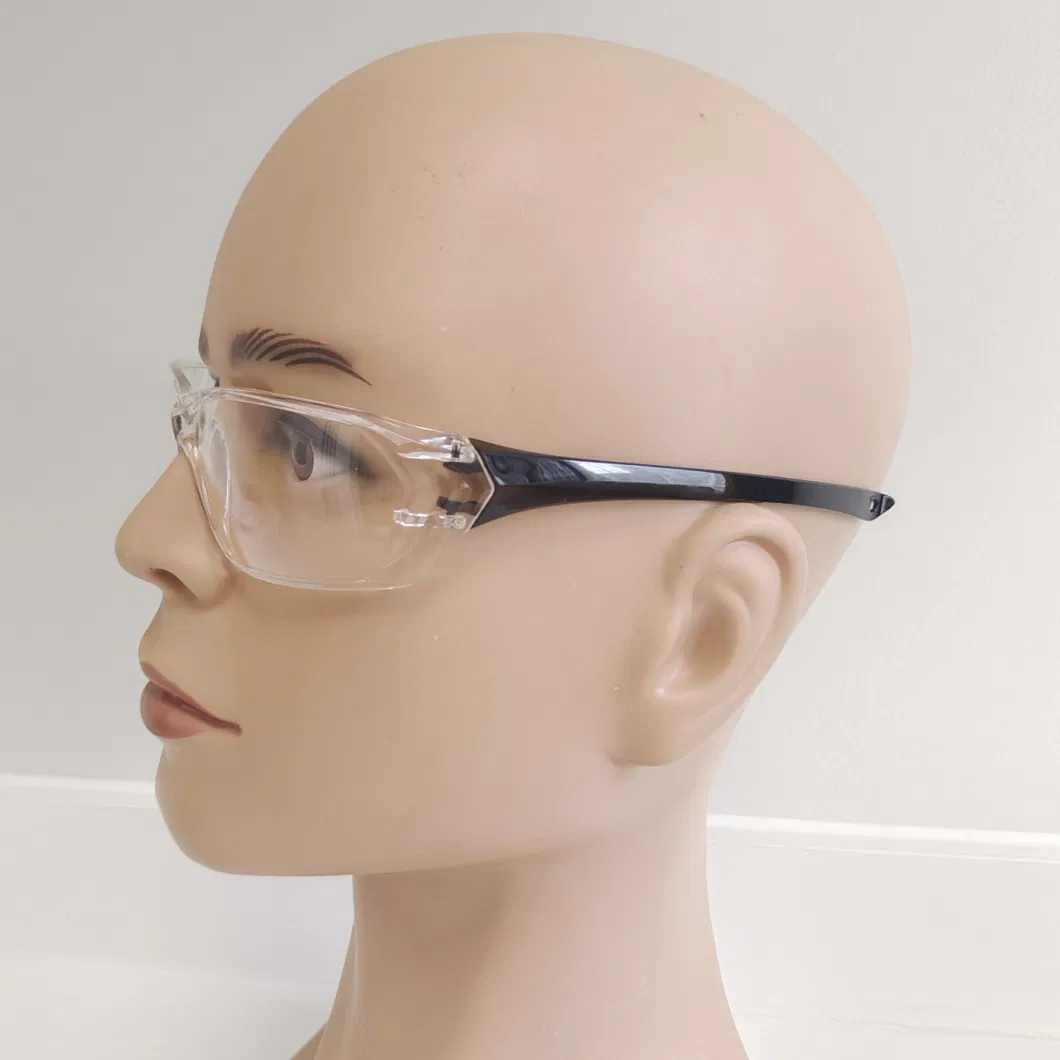 Clear PC Safety Glasses with Anti Scratch Polycarbonate Goggle