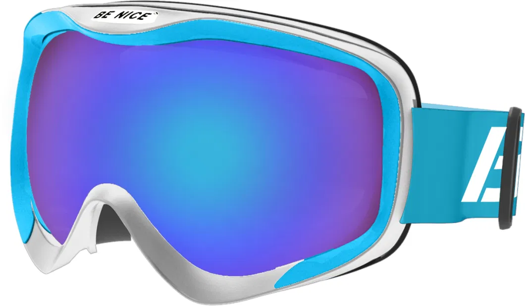 Professional Mirror Coated Snow Goggles UV400 Snowboard Goggles Anti-Fog Ski Goggles Protective Snow Sports Safety Glasses