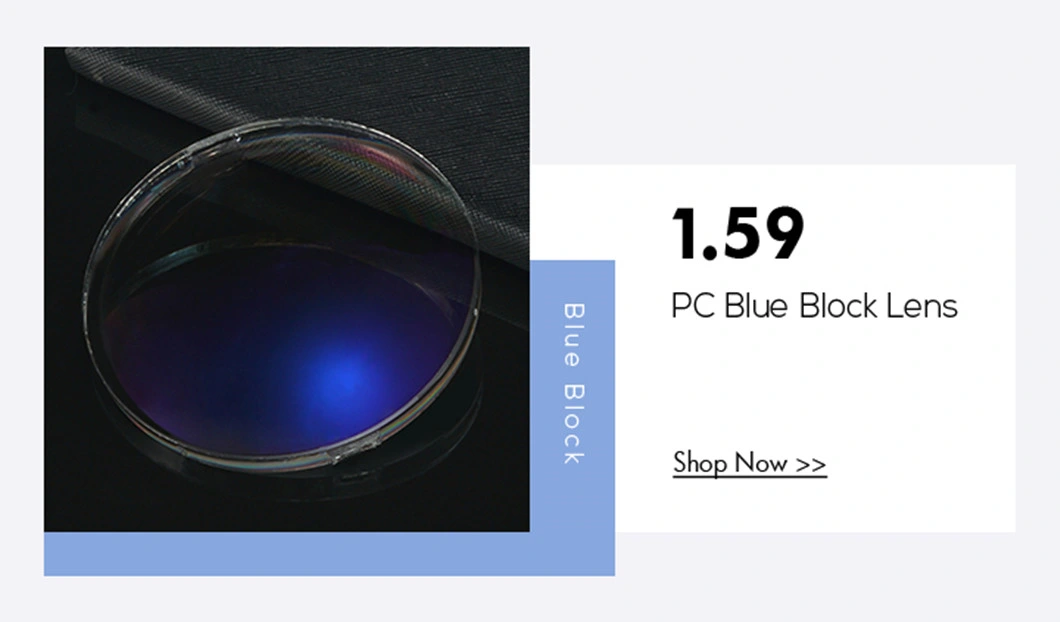 Lunas Cr39 Monofocal Manufacturers 1.59 PC Blue Cut Hmc Lenses Ophthalmic Polycarbonate Optical Lens