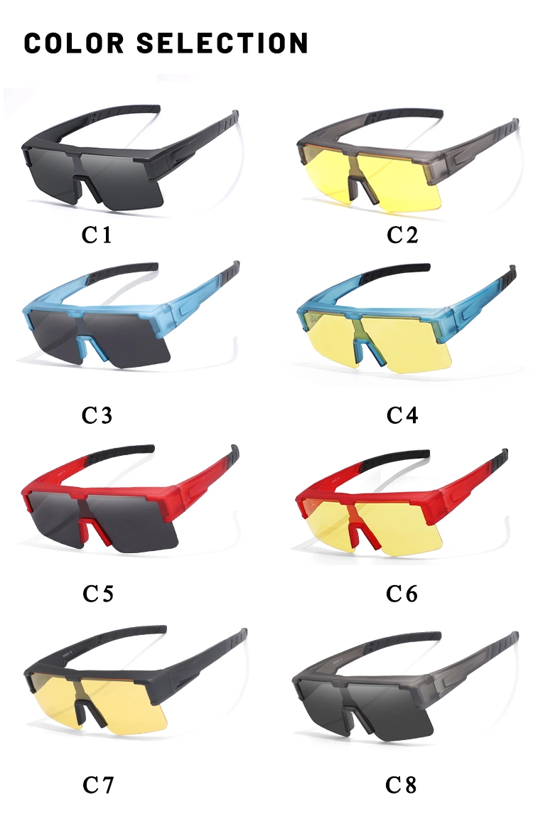 Wraparound Sunglasses Polarized Glasses Night Vision Glasses Fit Over Sunglasses for Driving