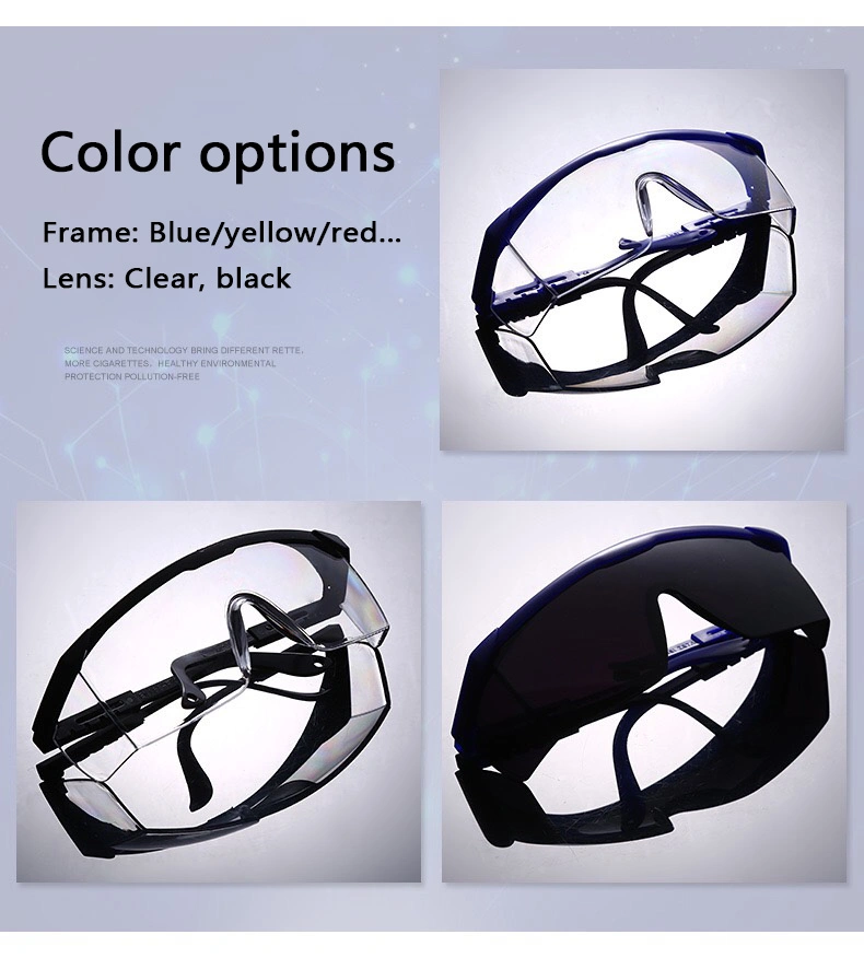 Inno-Aj002 Manufacturer Wholesale Cheap PC Lens Adjustable Industry Safety Goggle Protective Glasses Environmental Protection