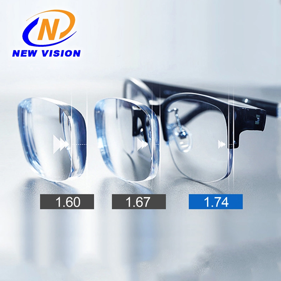 1.74 Asperical Hydrophobic Prescription with UV Protection Optical Lens