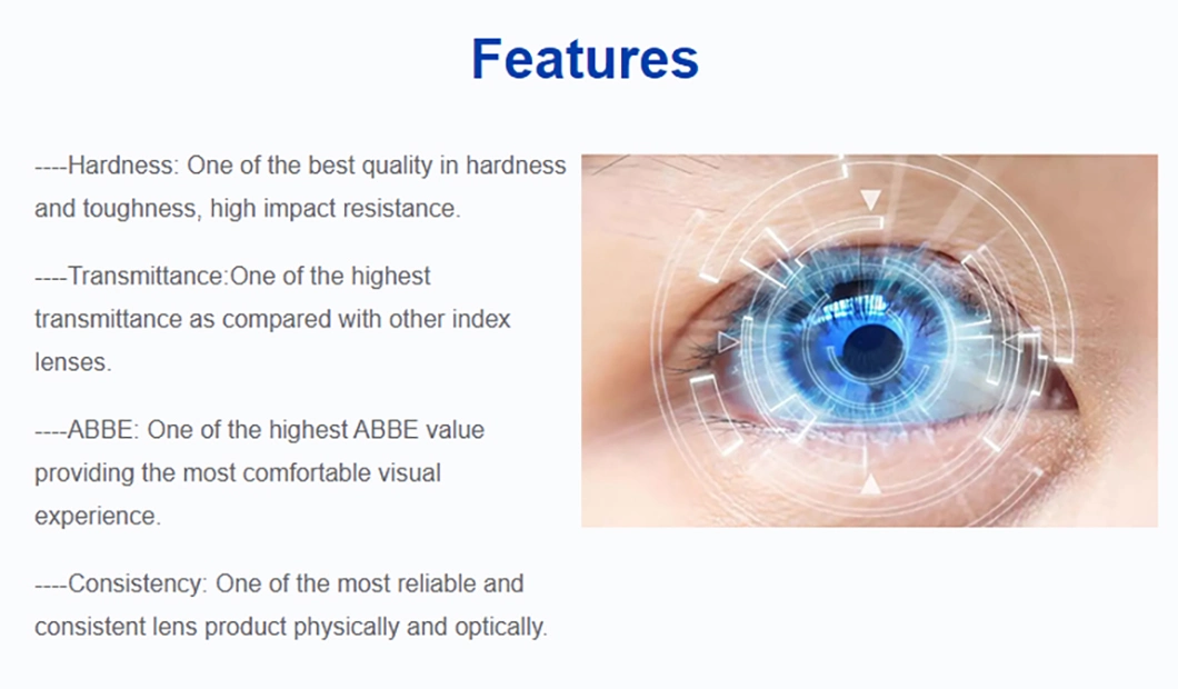 Cr39 1.499 Lenticular Hmc Optical Lens