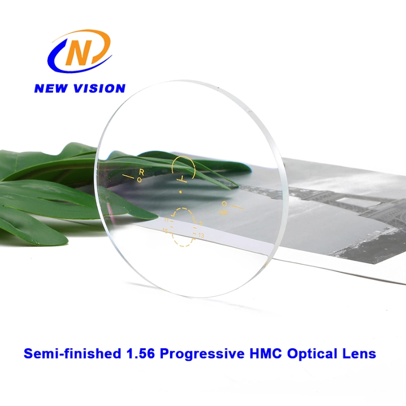 Semi-Finished 1.56 Progressive Multifocal UV Protection Optical Lens