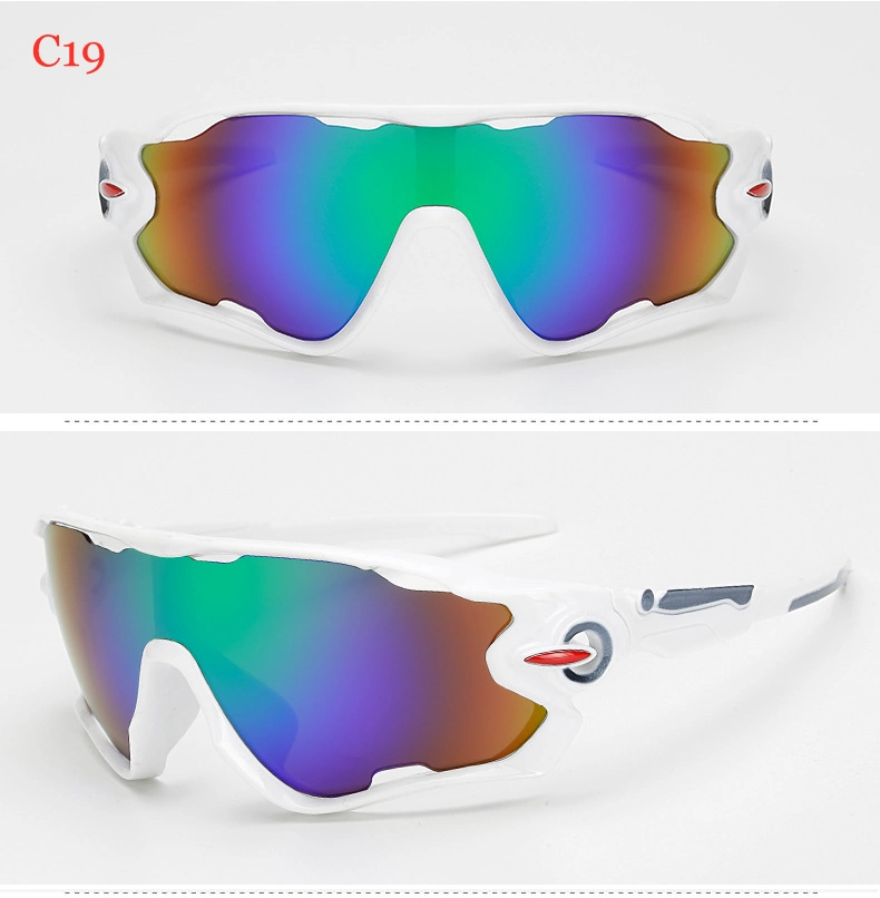 New UV400 PC Frame Mirrored Lenses Protection Cycling Sports Sunglasses for Unisex