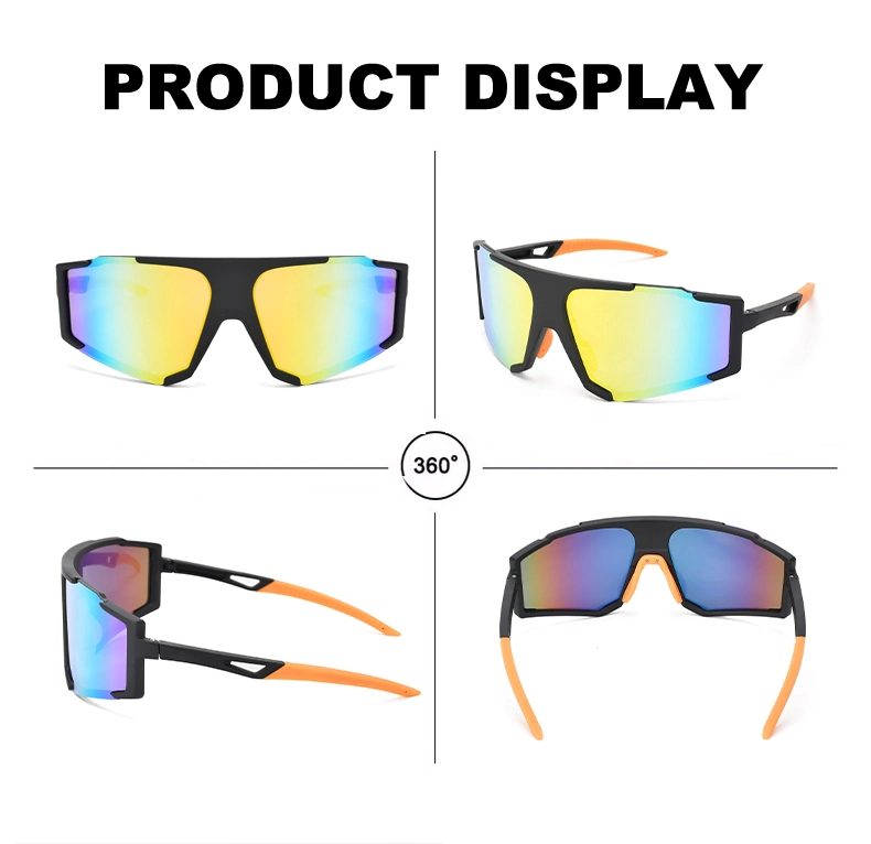 2023 New Design Fashion Oversize Driving Shades Polarized Sport Cycling Sunglasses for Baseball Running Glasses