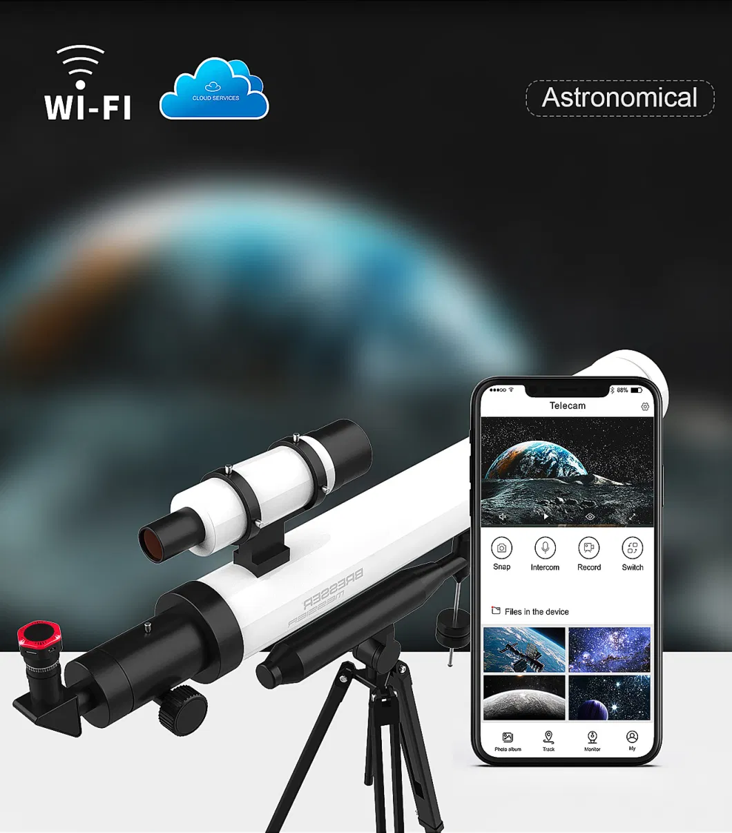 Visionking 1920X1080 Pixels CMOS Monochrome Astronomy Camera with USB WiFi APP