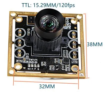 720p HD 850nm IR Filter Monochrome Image Global Shutter Fov 89degree No Distortion Lens Camera Module