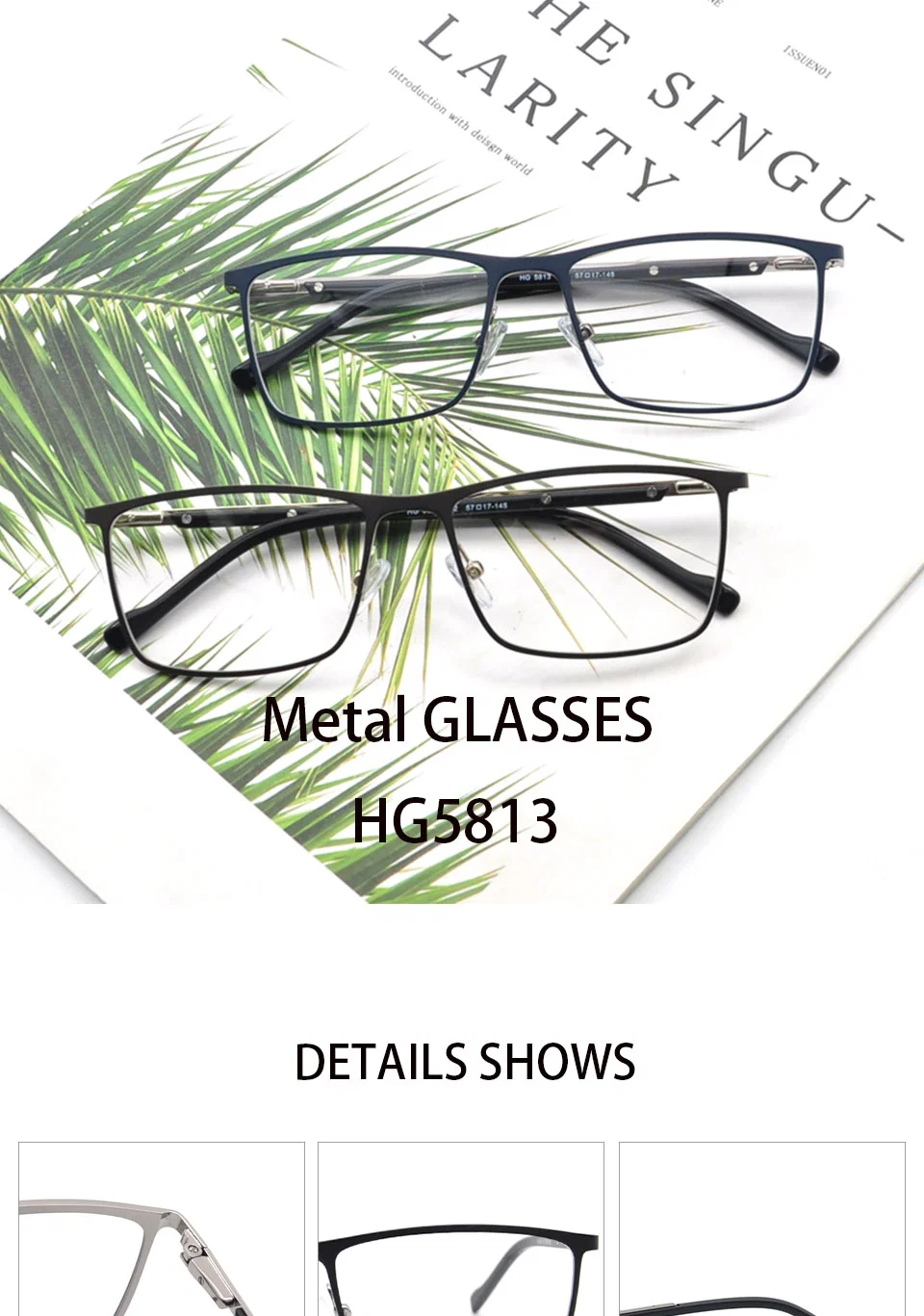 2022 New Optical Frame Eyeglasses Frames Optical Glasses Unisex Frames Optical Glasses Optical Frames Manufacturers in China Metal Optical Glass