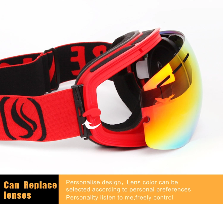 High Quality Revo Colorful Lenses Snow Goggles Ski Glasses