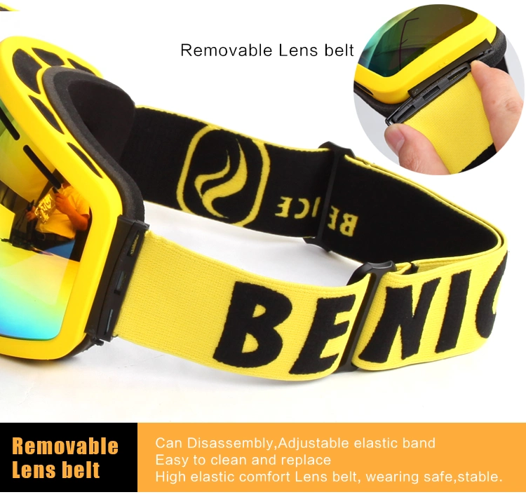 Big Frame Ski Goggles Full UV Protection Snow Sports Glasses