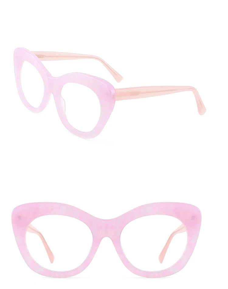 Hot Selling Luxury Cat Eye Handmade Acetate Optical Glasses Frame for Women