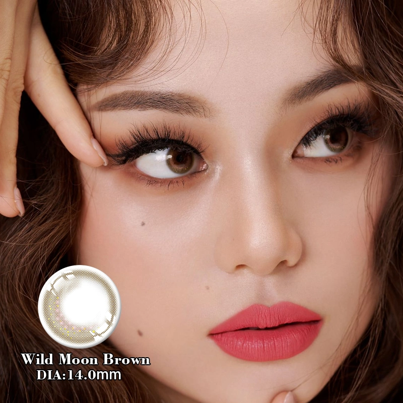 Natural Brown Colored Contacts Eye Lenses Color Contact Lens for Make-up Contacts Non Prescription