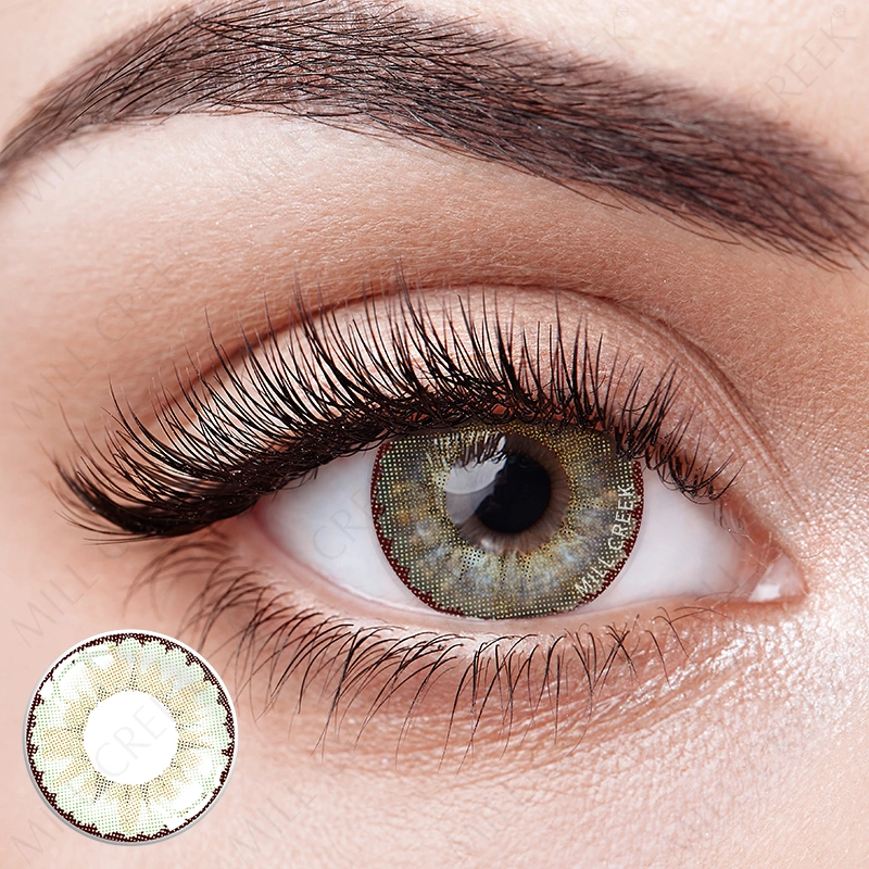 Non Prescription 14mm Natural Green Soft Colored Contacts Circle Color Eye Contact Lenses