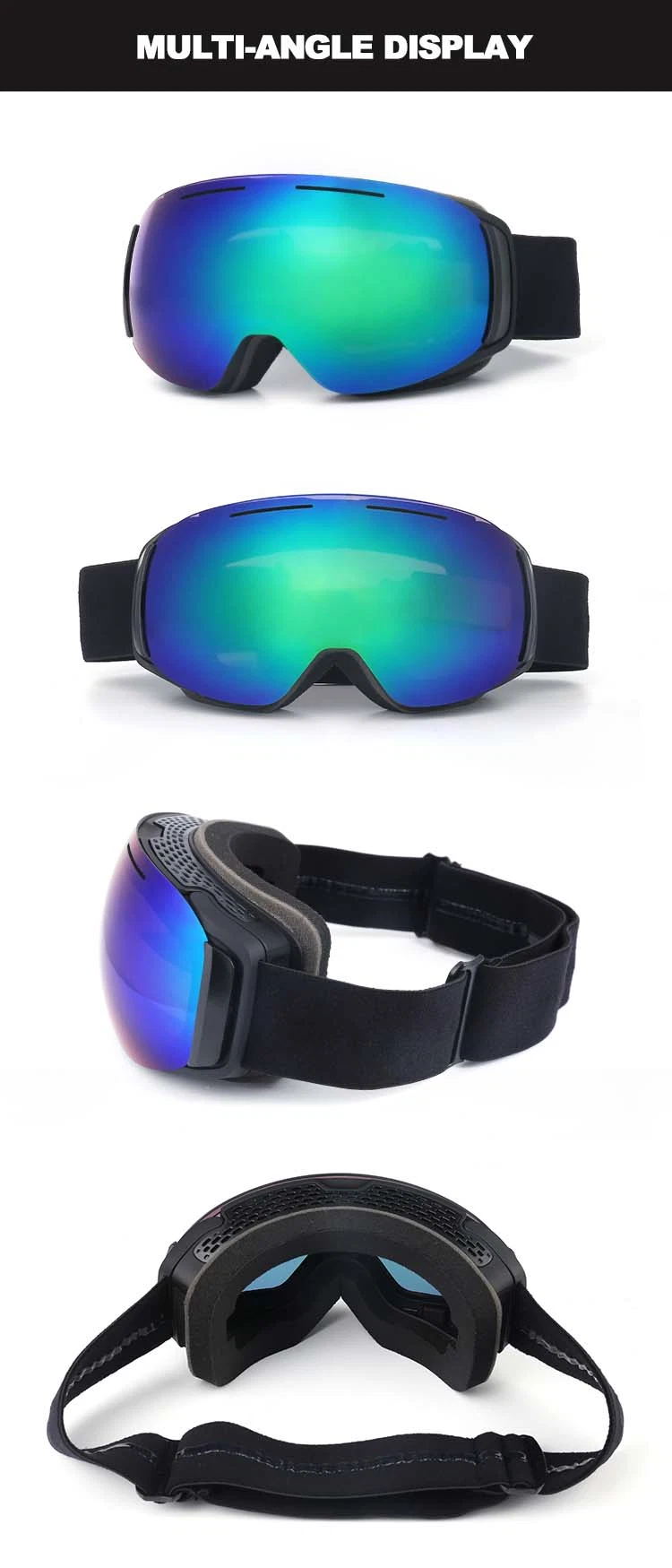Men Snowboarding Goggles with Reflective Lens