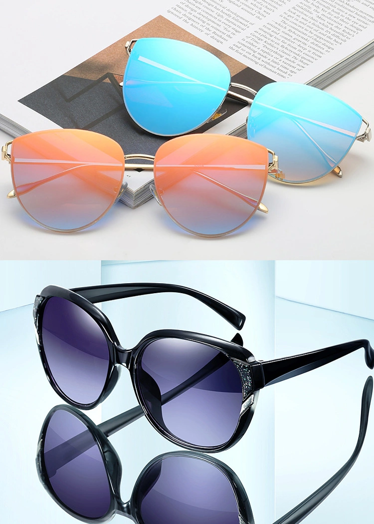 High Quality Custom Logo Promotional Fashionable Private Label Luxury Sports Brand Polarized Sunglasses for Women