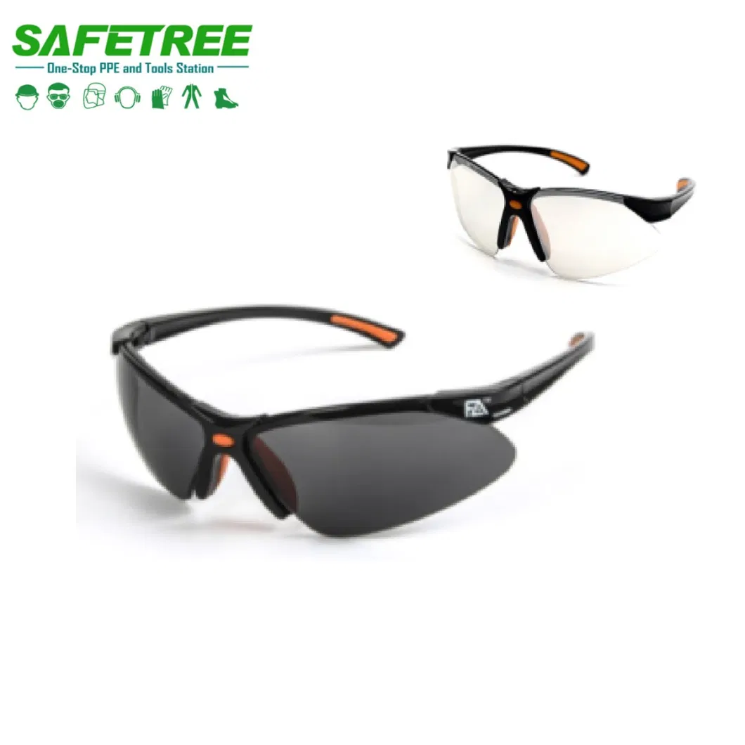 CE En166 and ANSI Z87.1 Polycarbonate Lightweight Safety Glasses Quality Goggles