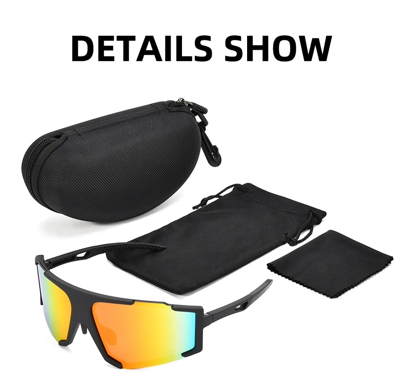 2023 New Design Fashion Oversize Driving Shades Polarized Sport Cycling Sunglasses for Baseball Running Glasses