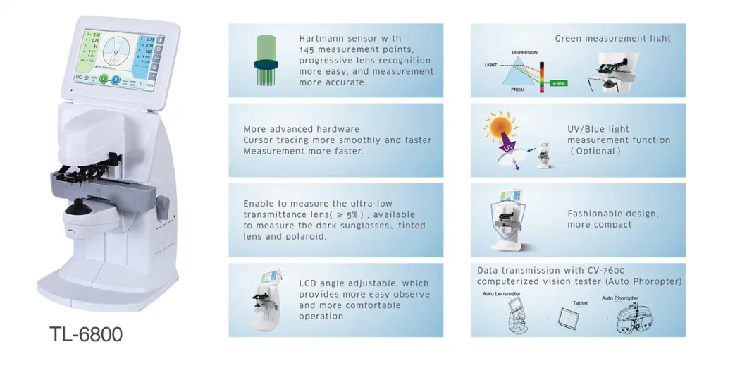 Tl-6800c Optometry Equipment Digital Lensometer Auto Lensmeter Price