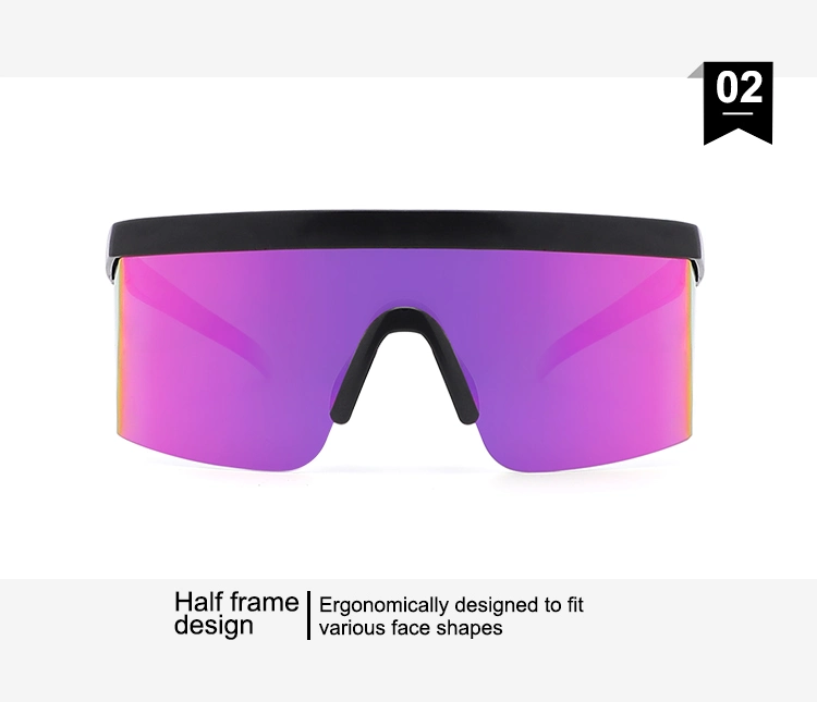 Plastic Flat Top Shield Safety Lightweight Sports Eyewear