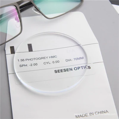 1.56 Photogray &amp; Phtobran CR39 lenti di transizione Prezzo HMC ottiche Obiettivo