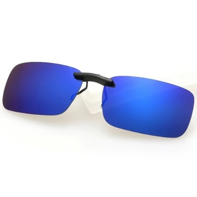 Uomo Donne clip polarizzato su occhiali da sole Occhiali da sole guida Unisex Obiettivo visione notturna anti-UVA Anti-UVB