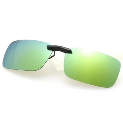 Uomo Donne clip polarizzato su occhiali da sole Occhiali da sole guida Unisex Obiettivo visione notturna anti-UVA Anti-UVB