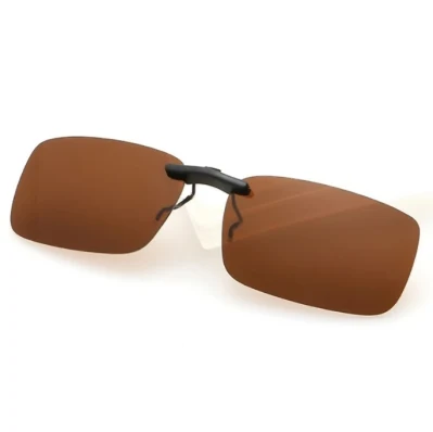 Uomo Donne clip polarizzato su occhiali da sole Occhiali da sole guida Unisex Obiettivo visione notturna anti-UVA Anti-UVB