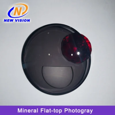 1.523 lente minerale bifocale con finitura in punta piatta e oftalmica PGX semi-rifinita