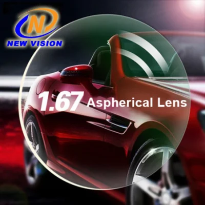 Lente ottica asferica monovisione con diametro grande 1.67