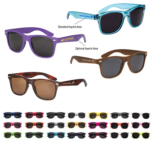 2021 New Arrival Fashion and Sport New Design Promotional Custom Logo Trendy Polarized Acetate Malibu Sunglasses