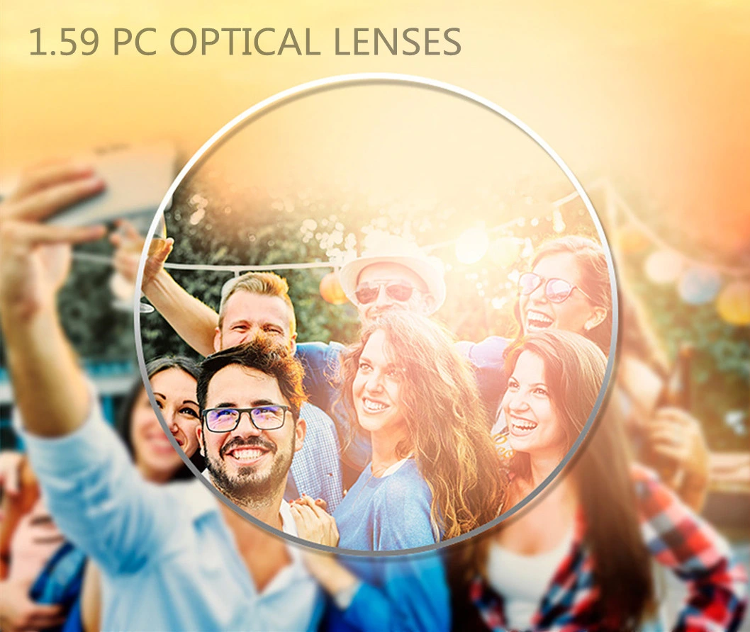 1.59 PC Polycarbonate Optic Lentes Anti Reflection Anti Impact Hmc Coating Optical Lens